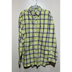 George Strait Cowboy Cut Collection Wrangler Button Down‎ Size Lg Purple Yellow